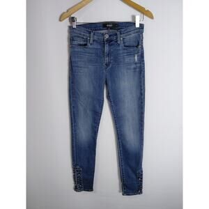 HUDSON LOS ANGELES Nico Super Skinny Hudson Jeans Blue Denim Women Size 27